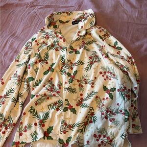 Cozy Holiday Print Pajama Pants